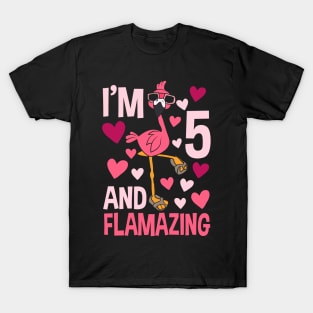 I'm 5 And Flamazing Flamingo T-Shirt